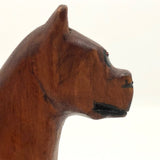 Hand-carved Wooden Boxer Dog