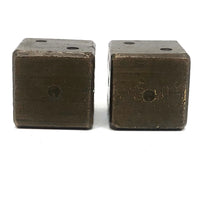 Vintage Solid Brass Oversized Dice