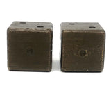 Vintage Solid Brass Oversized Dice
