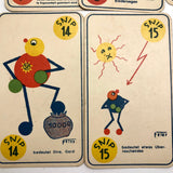 Snip Orakel Karten Mid-Century German Prophecy Cards
