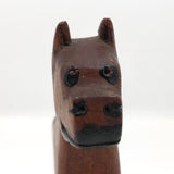 Hand-carved Wooden Boxer Dog