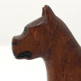 Hand-carved Wooden Boxer Dog