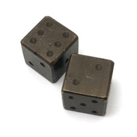 Vintage Solid Brass Oversized Dice