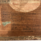 Great Old Make Do Cigar Box Marbles Solitaire Board