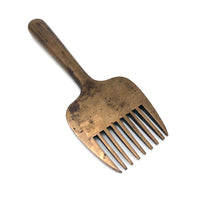 Gorgeous 19th C. Solid Brass Comb for Coverlet Manufacture, Pennsylvania