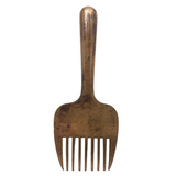 Gorgeous 19th C. Solid Brass Comb for Coverlet Manufacture, Pennsylvania