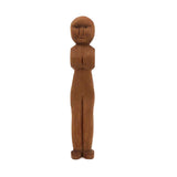 Worried Looking Little Carved Woman
