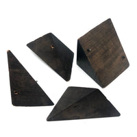 Antique Divided Cube Geometric Solid Wooden Form