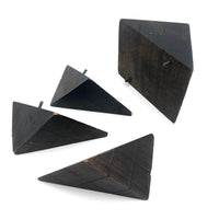Antique Divided Cube Geometric Solid Wooden Form