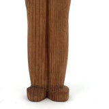 Worried Looking Little Carved Woman