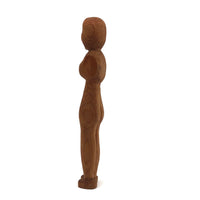 Worried Looking Little Carved Woman