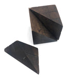 Antique Divided Cube Geometric Solid Wooden Form