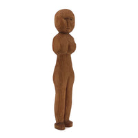 Worried Looking Little Carved Woman