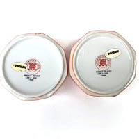 Pair of Vintage Mann, Japan ''Persian Hunter Circa 1642’ Handcrafted Porcelain Lidded Boxes / Bowls