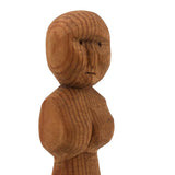 Worried Looking Little Carved Woman