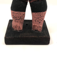 Emile Bluteau Canadian Folk Art Sculpture of Strongman Louis Cyr