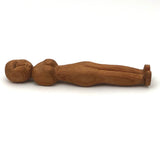 Worried Looking Little Carved Woman
