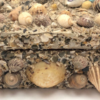 Excellent Antique Shellwork Jewelry Box