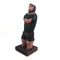 Emile Bluteau Canadian Folk Art Sculpture of Strongman Louis Cyr