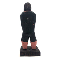 Emile Bluteau Canadian Folk Art Sculpture of Strongman Louis Cyr