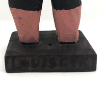 Emile Bluteau Canadian Folk Art Sculpture of Strongman Louis Cyr