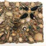 Excellent Antique Shellwork Jewelry Box