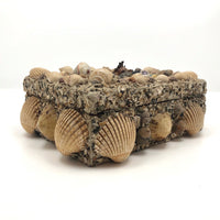 Excellent Antique Shellwork Jewelry Box