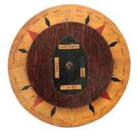 Handmade Wooden Nautical Dial (for Teaching Sailing?)
