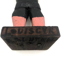 Emile Bluteau Canadian Folk Art Sculpture of Strongman Louis Cyr