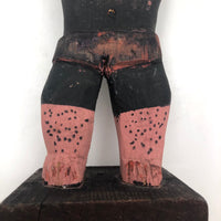 Emile Bluteau Canadian Folk Art Sculpture of Strongman Louis Cyr