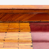 Stunning 1940s Matchstick and Wood Inlay Tramp Art Tray