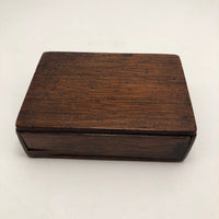 Miniature Antique Bone and Ebony Dominoes with Brass Spinners