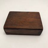 Miniature Antique Bone and Ebony Dominoes with Brass Spinners