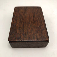 Miniature Antique Bone and Ebony Dominoes with Brass Spinners