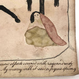 Late 1830s Naive British Ink and Watercolor: The Brothers Gibbet at Gonerby