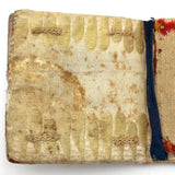 Lovingly Crafted Antique Needlebook with Homespun Checked Fabric Cover