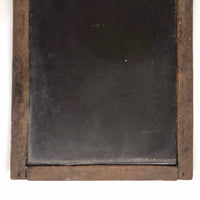Double-Sided Antique School Slate with Jointed Corners and Carved Initials