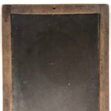 Double-Sided Antique School Slate with Jointed Corners and Carved Initials