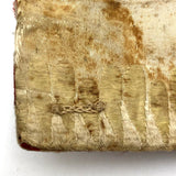 Lovingly Crafted Antique Needlebook with Homespun Checked Fabric Cover