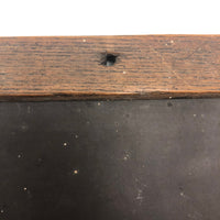 Double-Sided Antique School Slate with Jointed Corners and Carved Initials