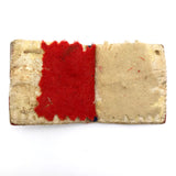 Lovingly Crafted Antique Needlebook with Homespun Checked Fabric Cover