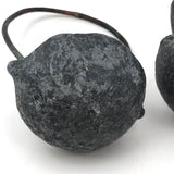 Sculptural Pair of Lead Weights