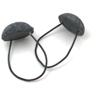 Sculptural Pair of Lead Weights