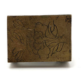 Chinese Brass Matchbox Holder with Dog