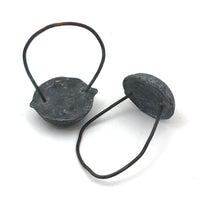 Sculptural Pair of Lead Weights