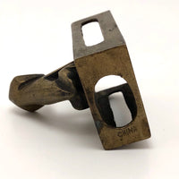 Chinese Brass Matchbox Holder with Dog