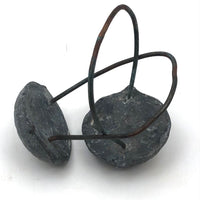 Sculptural Pair of Lead Weights