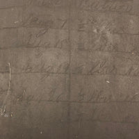 Double-Sided Antique School Slate with Jointed Corners and Carved Initials