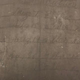 Double-Sided Antique School Slate with Jointed Corners and Carved Initials