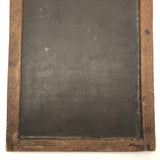 Double-Sided Antique School Slate with Jointed Corners and Carved Initials